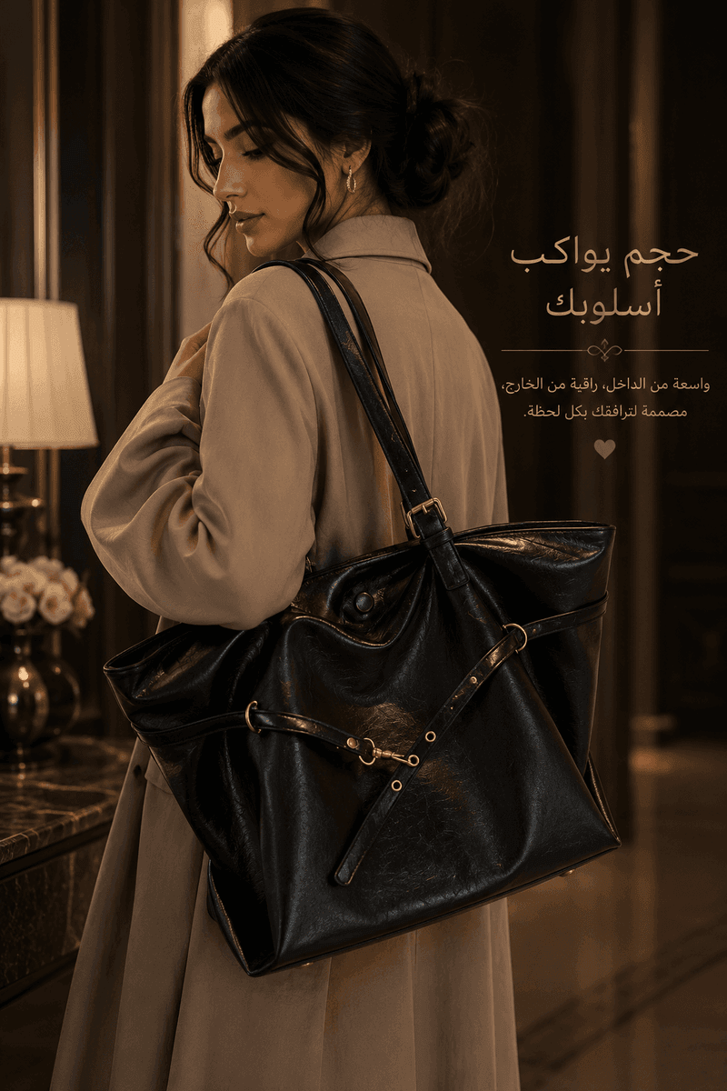 حقيبة توت جلد PU فاخرة
