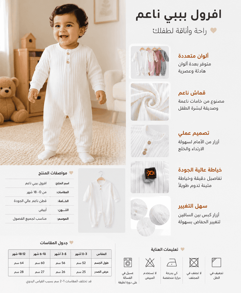 أفرول ببي ناعم - مضلّع فاخر