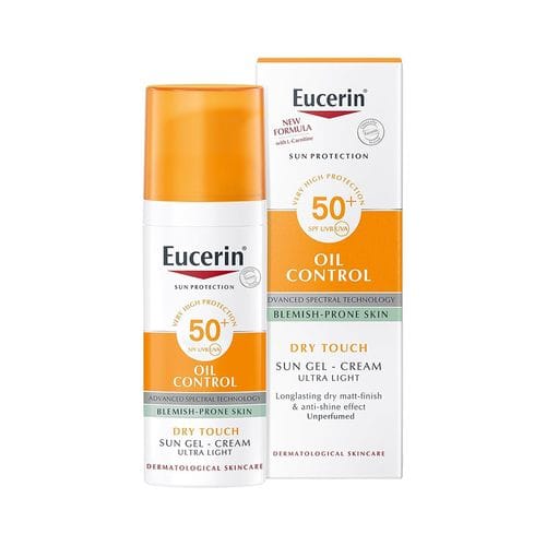 يوسرين – جل واقي شمسي SPF50 للبشرة الدهنية، لمسة نهائية جافة (50 مل)
