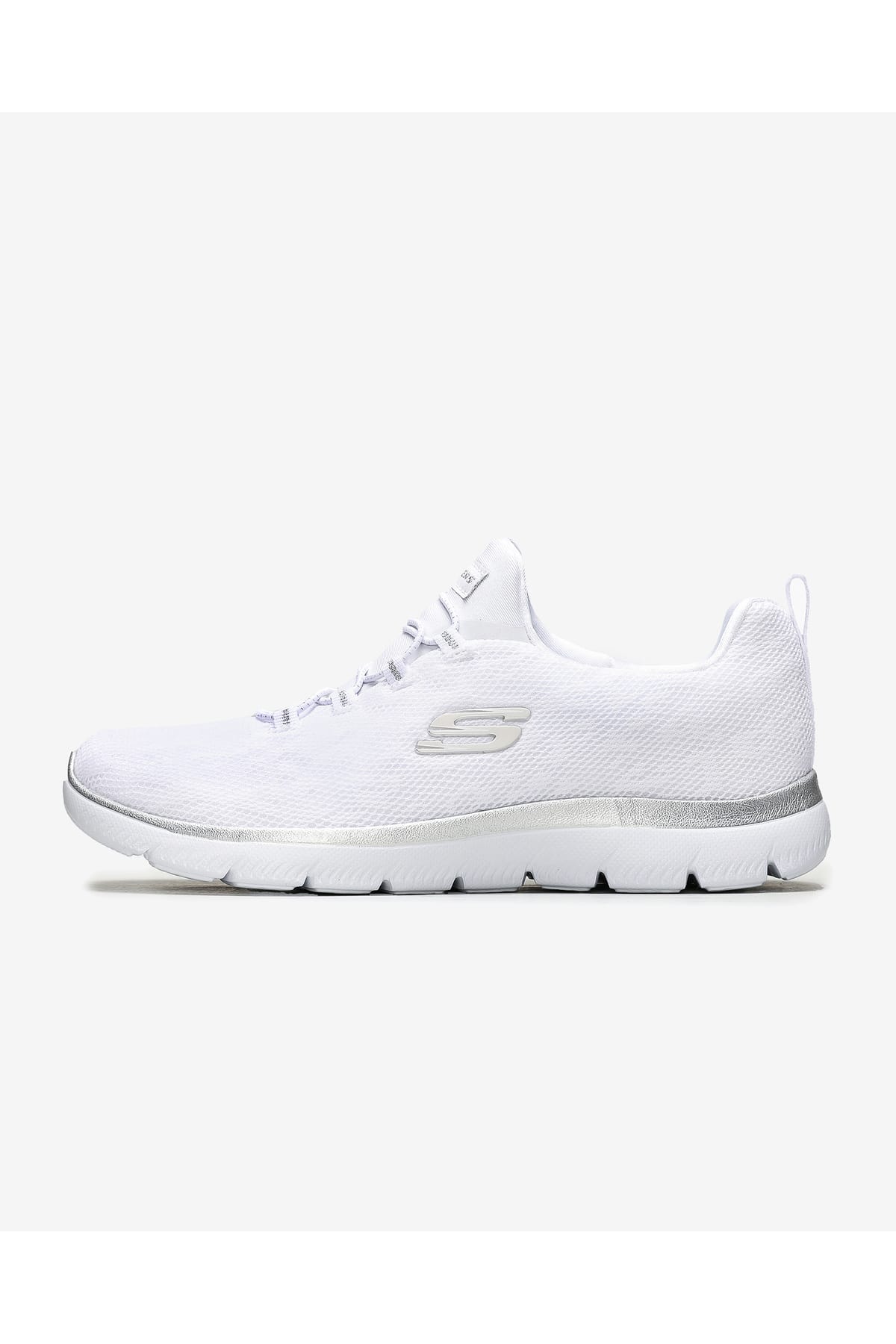 حذاء مشي نسائي Skechers طراز Summits - حذاء رياضي نسائي بنقشة الفهد 149037 WSL أبيض