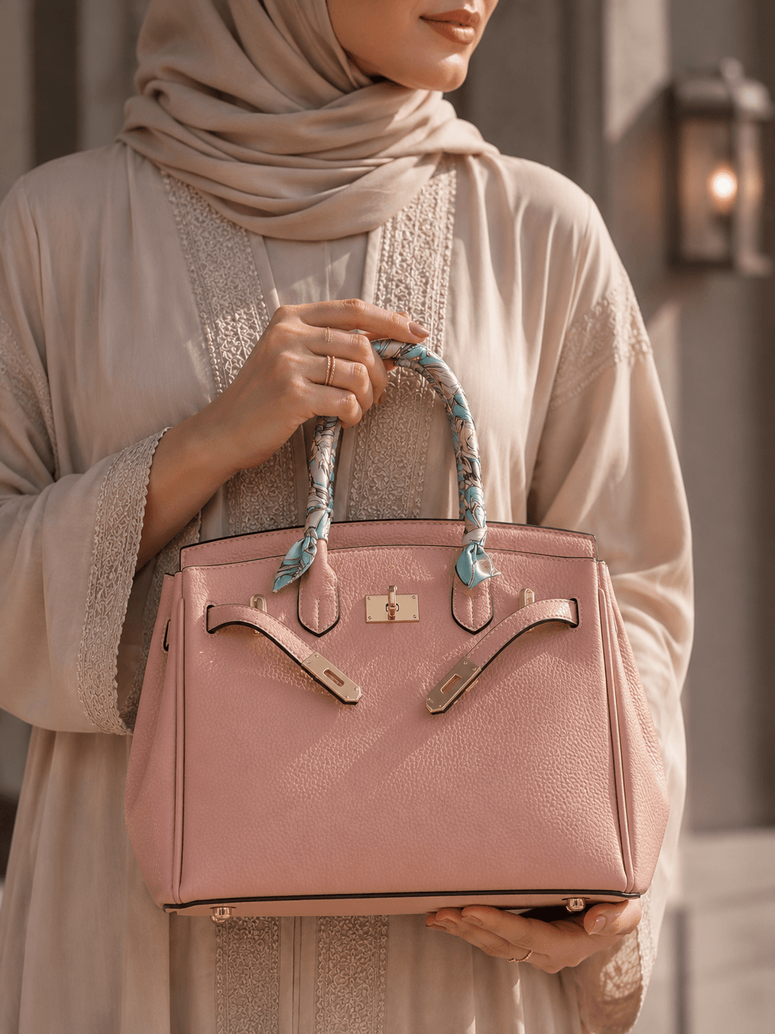طقم حقيبة يد فاخرة 3 قطع مع محفظتين
